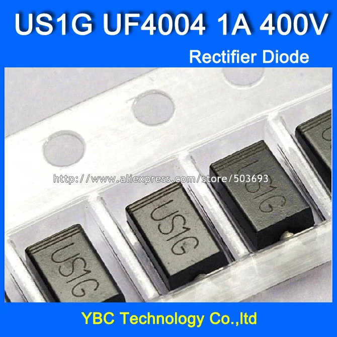 200 шт./лот US1G UF4004 1A/400V SMA быстровосстанавливающий выпрямительный диод |