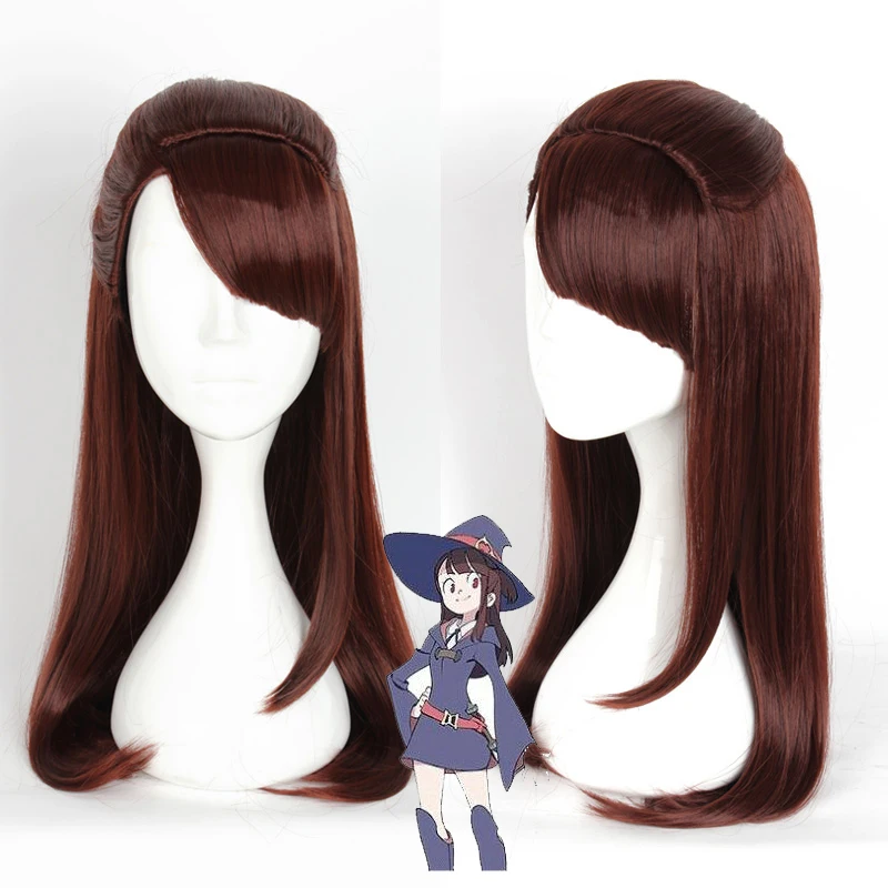 Anime Little Witch Academia Kagari Atsuko Wig Cosplay Costume Akko Women Long Heat Resistant Synthetic Hair Party Wigs