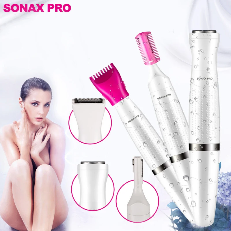 Sonax Pro Three-In-One Эпилятор Дамский Подмышечный личные части Бритва Электрический с крышкой инструмент для мытья волос Эпилятор Machi