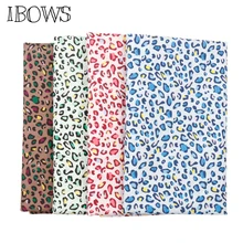 45 см* 150 см хлопчатобумажная ткань с разноцветным леопардовым принтом для шитья стеганые ткани для лоскутного рукоделия ручной работы