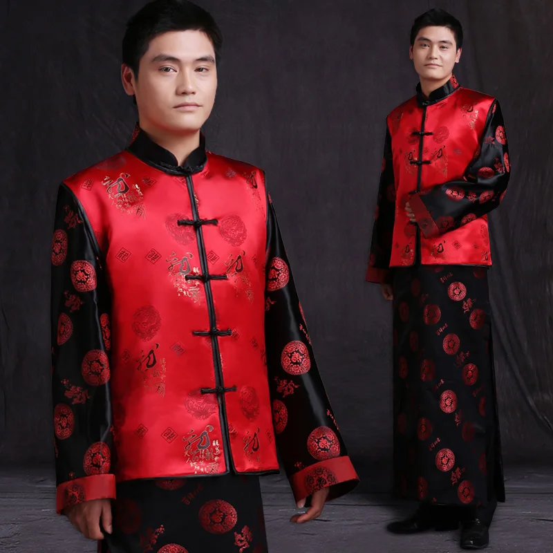 Traditional Chinese Wedding Groom Attire Wedding Dress Image