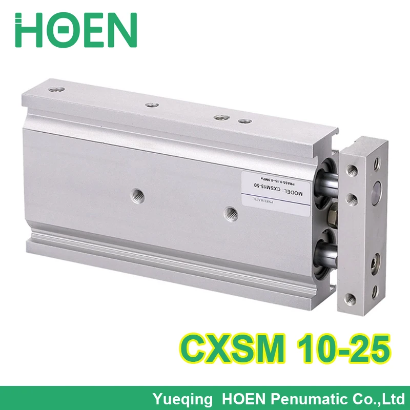 

CXSM10-25 High quality double acting dual rod pneumatic air cylinders 10mm bore 25mm stroke CXSM 10-25 with slide bearing