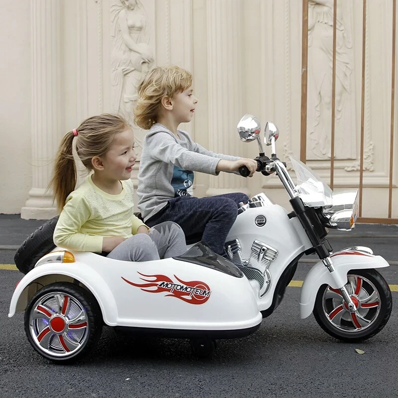 Детский Электрический мотоцикл, можно взять на два сиденья, трехколесную коляску, детский лучший подарок, новинка