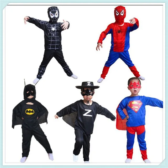 Super Hero Children Theme Party Costume Spiderman Batman Superman Super Hero Children Theme Party Costume Spiderman Batman Superman Clothing Halloween Boys Girls Costumes C2 32713568812html