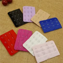 3 шт/лот) 3 ряда 4 Женская Леди Хорошее качество регулируемый бюстгальтер удлинитель пряжки 10 цветов