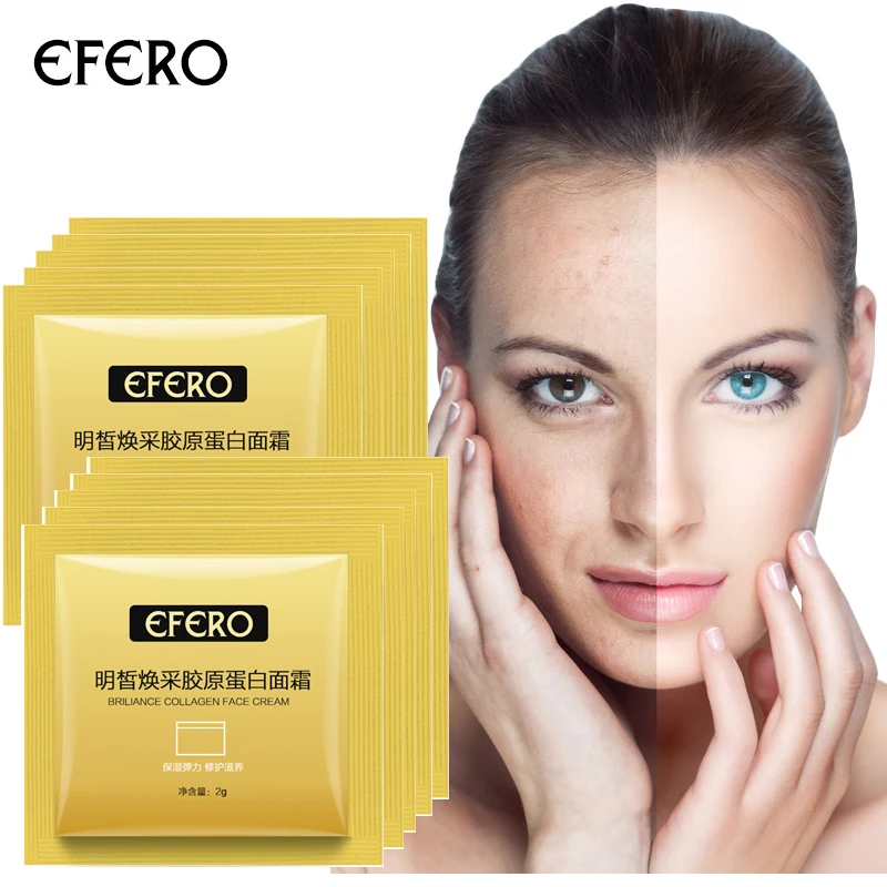 

efero 3pcs Collagen Face Cream Face Care Day Cream Moisturizing Acne Treatment Nourishing Anti Wrinkle Skin Care Whitening Cream