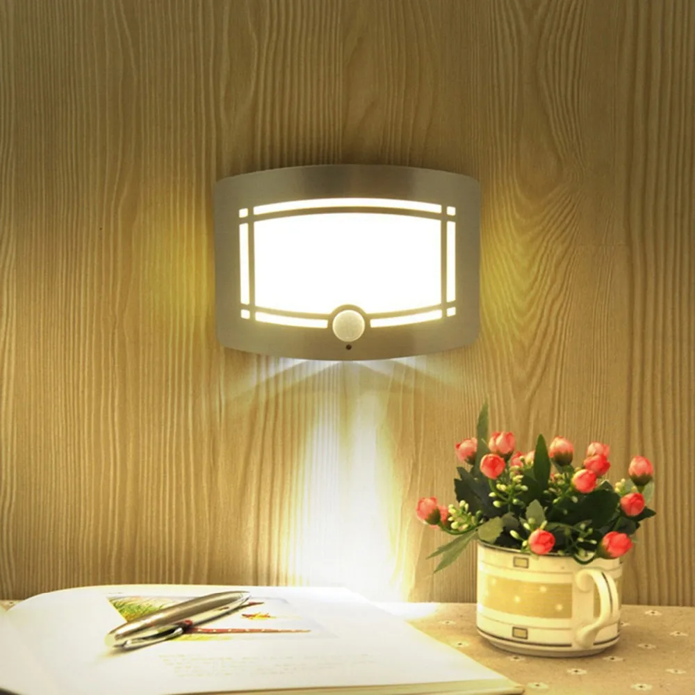 

Infrared Motion Sensor Night Light Battery Powered Sensor LED Wireless Wall Lamp Wall Path Laundry Stair Sensor Lamp