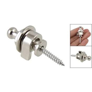 

10X Wholesale Silver Tone Security Strap Lock Guitar Repair Parts New