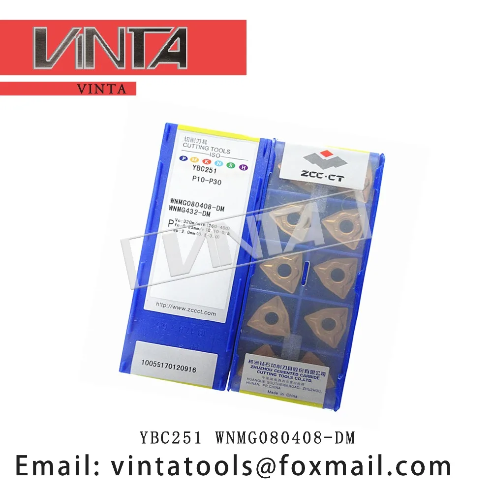 Высокое качество 10 шт./лот YBC351 YBC251 YBC252 YBC152 WNMG080408-DM ЧПУ твердосплавный Токарные пластины режущее лезвие инструменты
