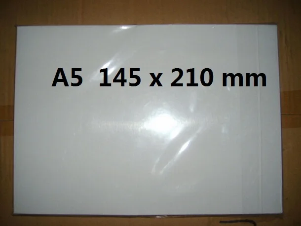a5 glossy blank white printable self adhesive label tag sticker