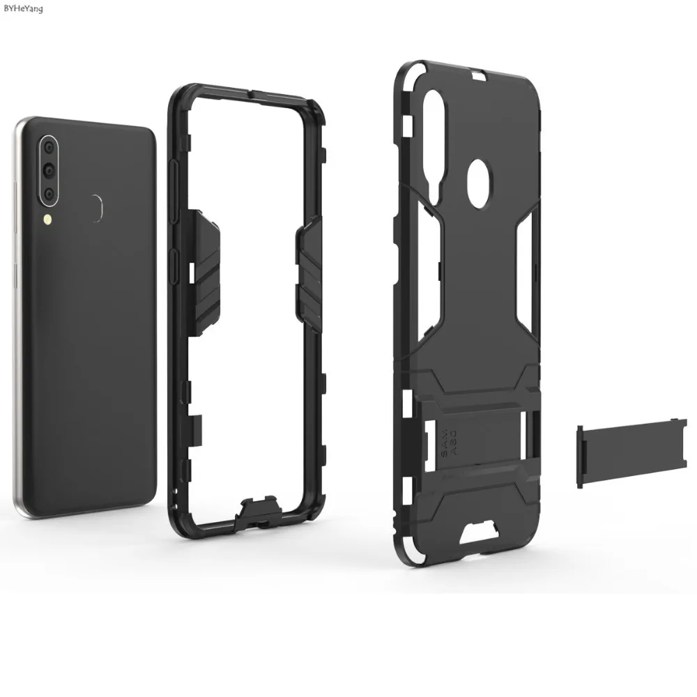 sFor Cover Samsung Galaxy A60 Case Rubber Robot Armor Shell Hard Back Phone Cover For Samsung Galaxy A60 a606 A606F with Stand