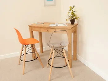 

Transparent Modern Design clear loft Plastic Wood Counter Bar Stool High Bar Chair Dining Side Chair Seat Height 65cm 69cm-2 PCS