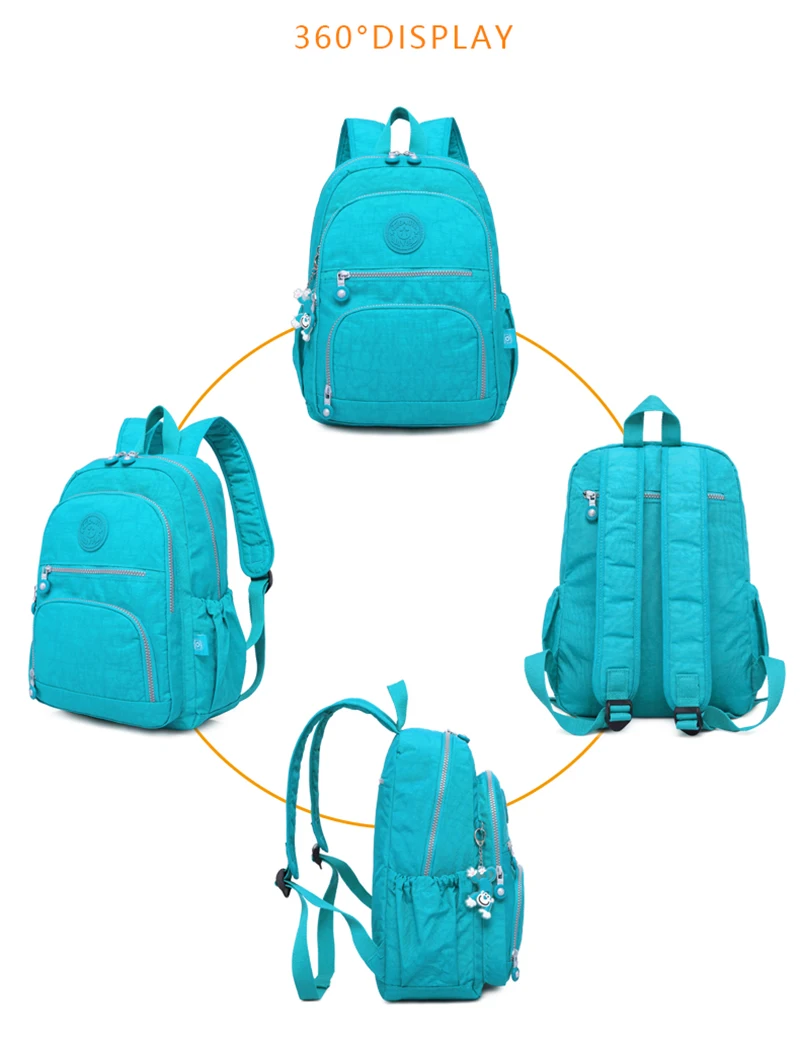 TEGAOTE, классический мини школьный рюкзак для девочек-подростков, повседневные Рюкзаки для женщин, фирменный нейлоновый рюкзак через плечо для ноутбука