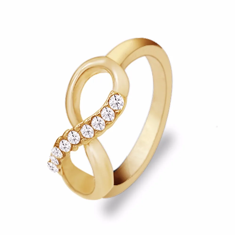 Good Quality Fashion Crystal Alloy Rings For Women Jewelry Simple