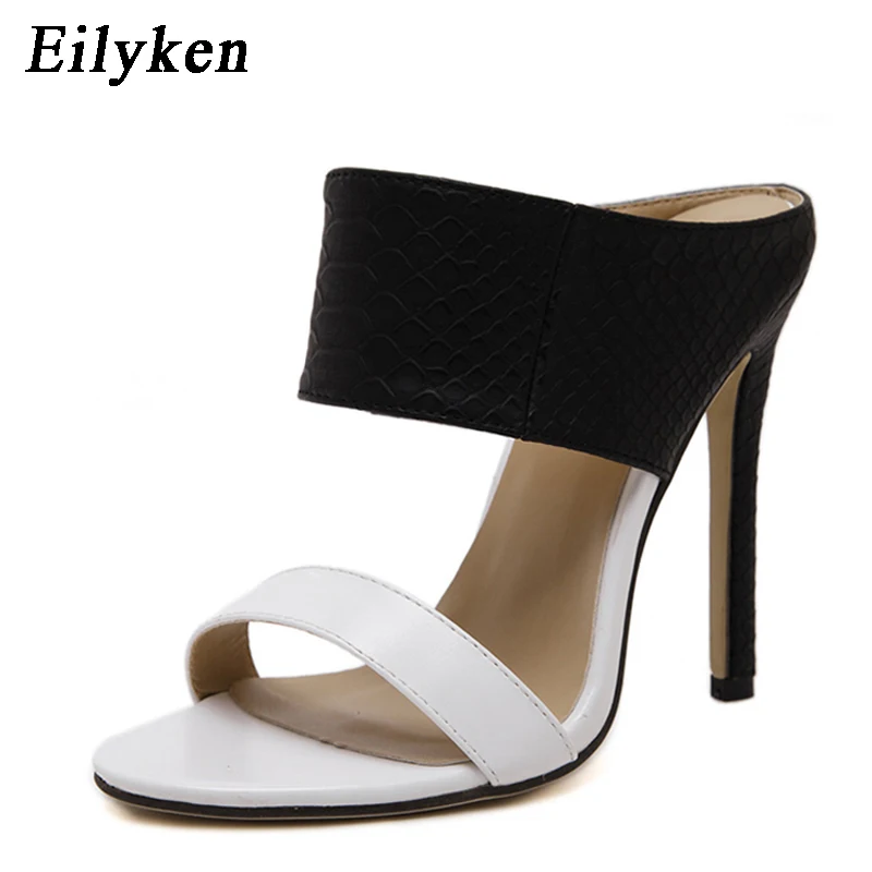 

Eilyken Fashion Women Summer Sandals Slippers Sexy Thin Heels Sandals Woman Flip Flop Hollow High-Heeled Women Shoes size 35-40