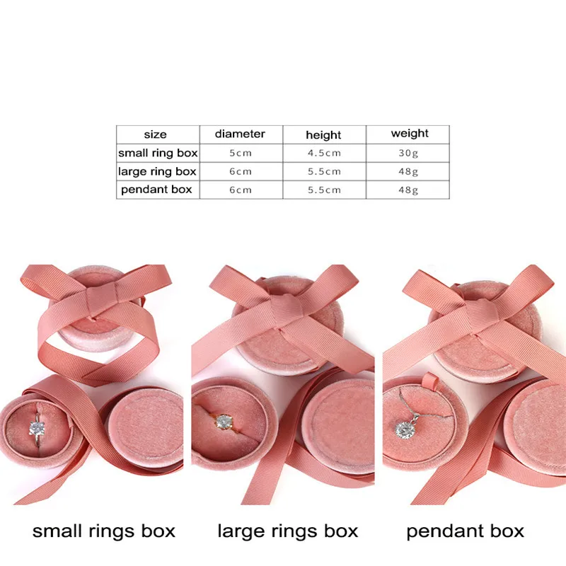 Нежный ручной работы в винтажном стиле; гладкий кулон коробочки для ожерелий Подарочная коробка розовая лента для хранения кольцо коробки для упаковки ювелирных изделий, высокое качество