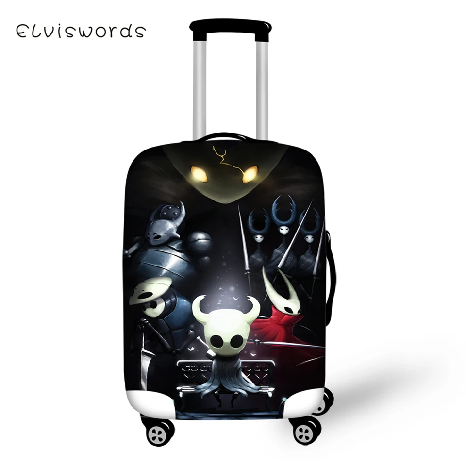 

ELVISWORDS Suitcase Protective Cover Cartoon Elastic Dust-proof Cover Hollow Night Prints Pattern Travel Luggage Accessories
