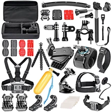 MAHA 36-In-1 Sport Accessory Kit for GoPro Hero4 Session Hero1 2 3 3+ 4 SJ4000 5000 6000 7000 Xiaomi Yi in Outdoor Sports