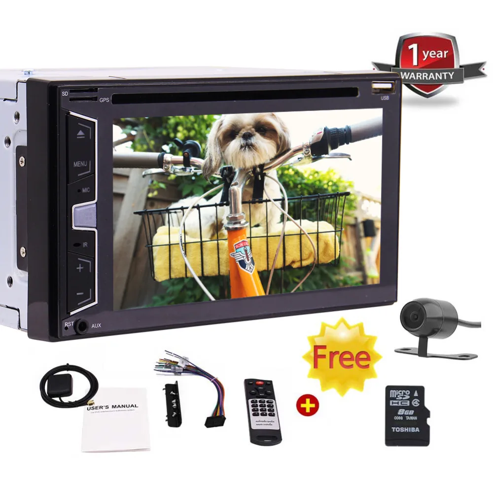 Best Car Stereo 2 Din Touch Screen GPS Navigator Autoradio Support DVD/CD Video Bluetooth FM/AM Radio SD/USB Subwoofer+Rear Camera 0 Best Car Stereo 2 Din Touch Screen GPS Navigator Autoradio Support DVD/CD Video Bluetooth FM/AM Radio SD/USB Subwoofer+Rear Camera 0