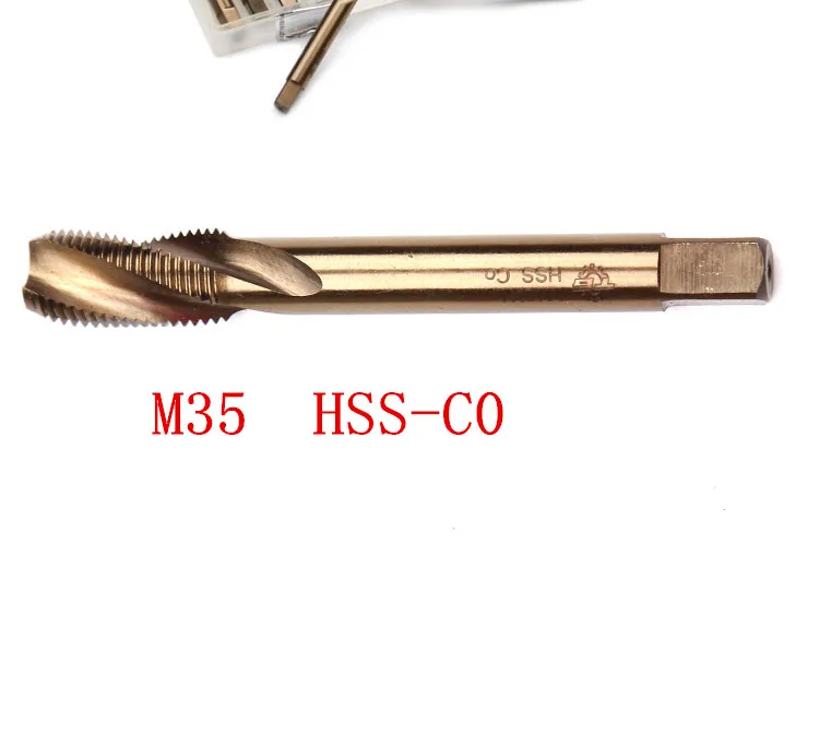 8 шт. M35 HSS-CO спиральный кобальтовый разъем машина tap M3 M4 M5 M6 M8 M10 M12 M14 выбор стали и