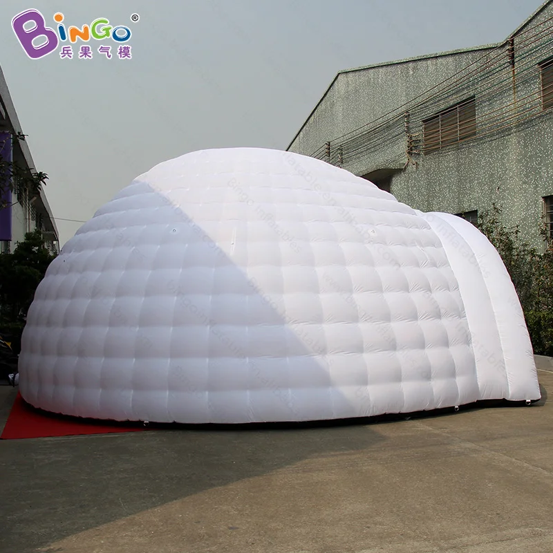  LED lighting color change inflatable white igloo half dome tent for outdoor party camping