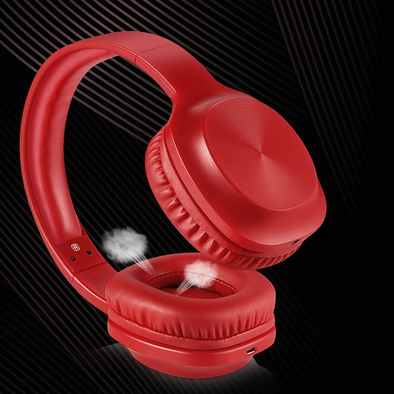  Over-ear Wireless Headphone 800mAh Bluetooth Headset Foldable Headphone Adjustable Earphones With M