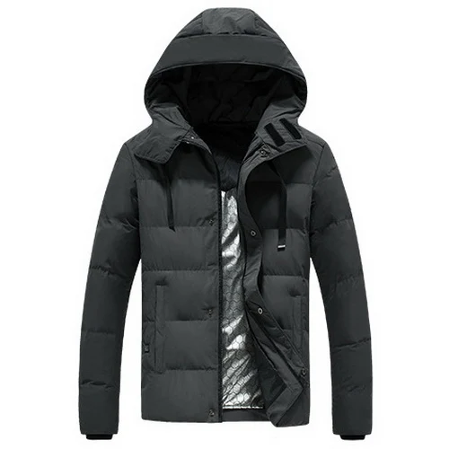 LoClimb уличная походная куртка с подогревом Мужская зимняя теплая Треккинговая хлопковая куртка мужская водонепроницаемая Лыжная куртка мужская ветровка AM361 - Цвет: gray
