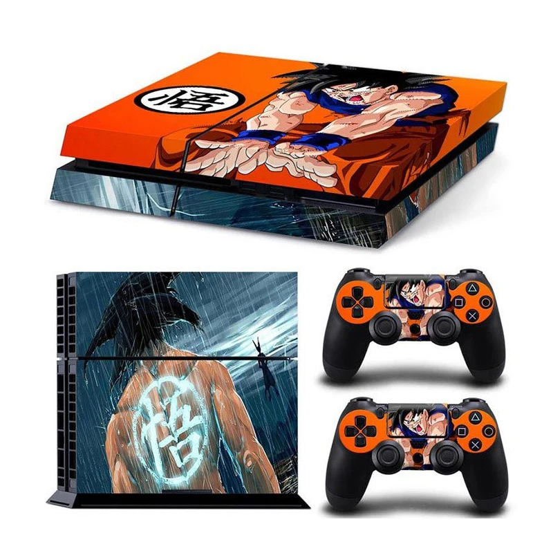 Виниловый чехол Dragon Ball Super Son Goku наклейка для PS4 консоли Sony PlayStation 4 и 2 контроллера