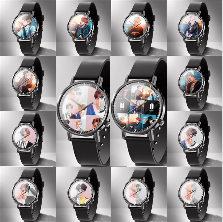 

KPOP style bulletproof youth group fashion trend Korean casual fashion boys and girls K-pop Female Fans watch watch