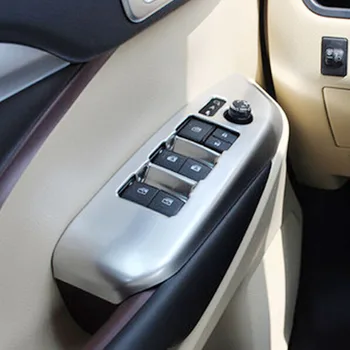 

For Toyota Highlander Kluger 2014-2018 ABS Plastic Car Styling Door Window glass Lift Control Switch Panel Cover Trim