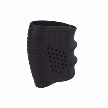 

Tactical Slip on Rubber Grip Gloves Grip Sleeve Rubber Grip Cover Black Fits S&W M&P Glock Pistol Handgun Stretch-to-fit Grip