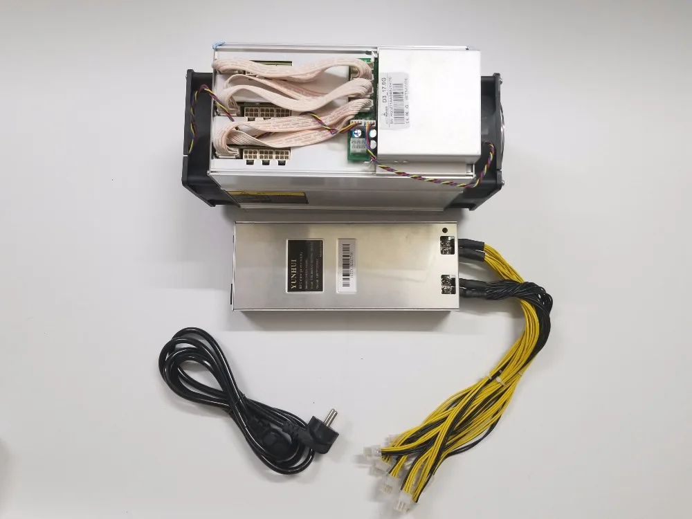 Новейший DASH miner Bitmain ANTMINER D3 17GH/s(с блоком питания) 1200W на стене теперь открывается. Высокая скорость хеширования и низкая стоимость электроэнергии