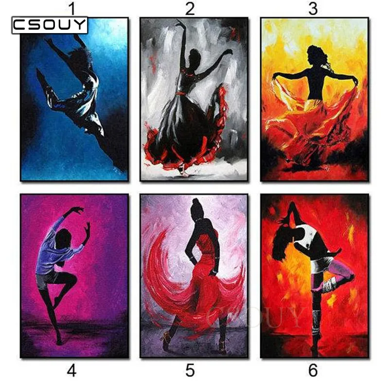

5D Diy Diamond Embroidery Dancing Girl 3D Diamond Painting Cross Stitch Full Square & Round Drill Mosaic Decoration Sticker Kits