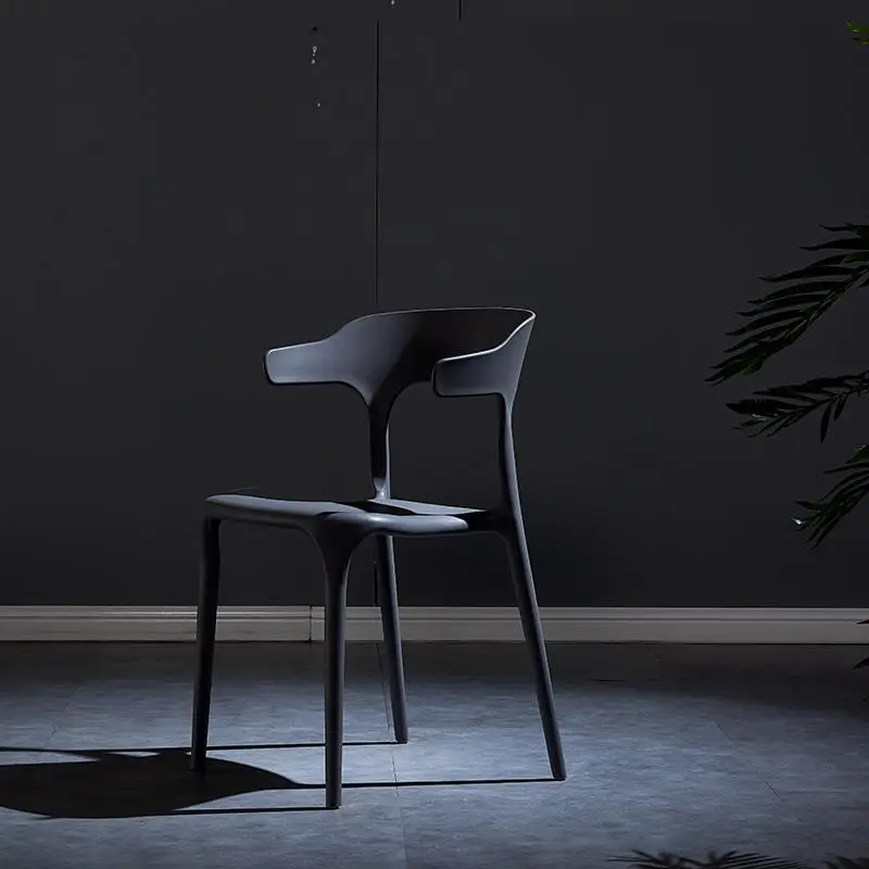 Скандинавское сиденье современный минималистичный пластиковый стул офисный стул домашний обеденный стол и стулья кафе Досуг рога стул - Цвет: Style 22