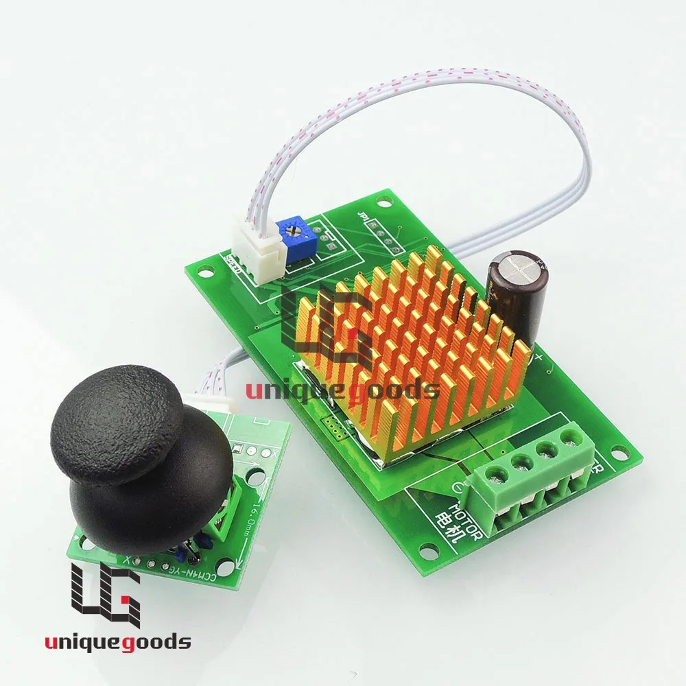 DC 12-30V 6A Motor Speed Controller Normal-Stop-Reverse Switch Joystick control With Overcurrent Protection