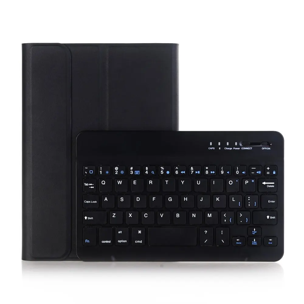Премиум кожаный чехол для Apple iPad 2/3/4 iPad2 iPad3 iPad4 9,7 чехол Coque Capa Funda со съемной Bluetooth клавиатура - Цвет: Черный
