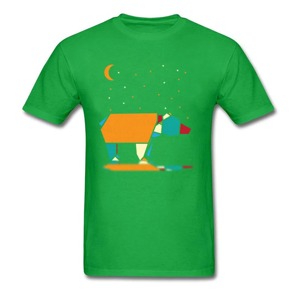 Design Lonely Bear T-shirts 2018 New Fashion Summer/Fall Short Sleeve Round Neck Tees 100% Cotton Men Family Tops T Shirt Lonely Bear green