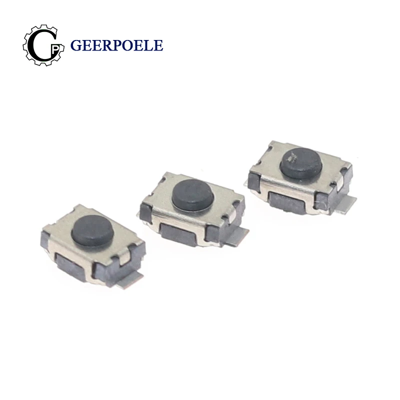 GP 50 pcs-lot 3*4*2H 2P-4P 12V 0.05A Push Button Switch Metal Tactile Micro Tact Touch Switch
