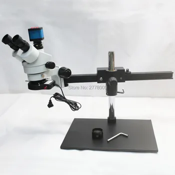 

3.5X~90X Trinocular Guide Stereo Zoom Microscope With 14MP 1080P HDMI USB Video Camera 25cm Working Distance PCB Inspection