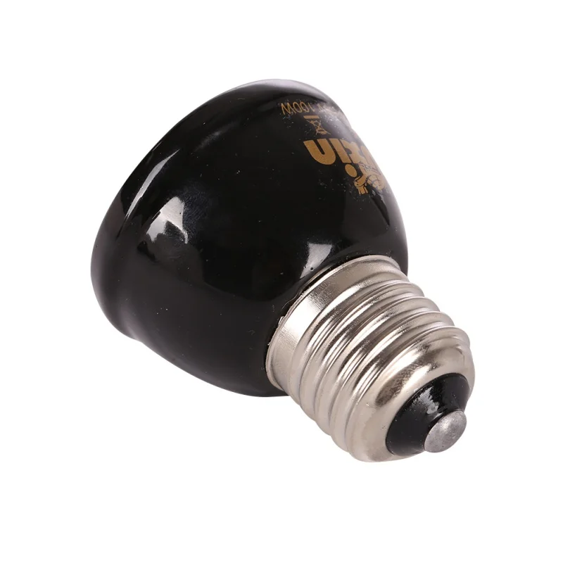 

110V/220V Pet Heating Light Bulb E27 25W 50W 75W 100W Mini Infrared Ceramic Emitter Heat Lamp Bulb Black For Reptile Pet Brooder