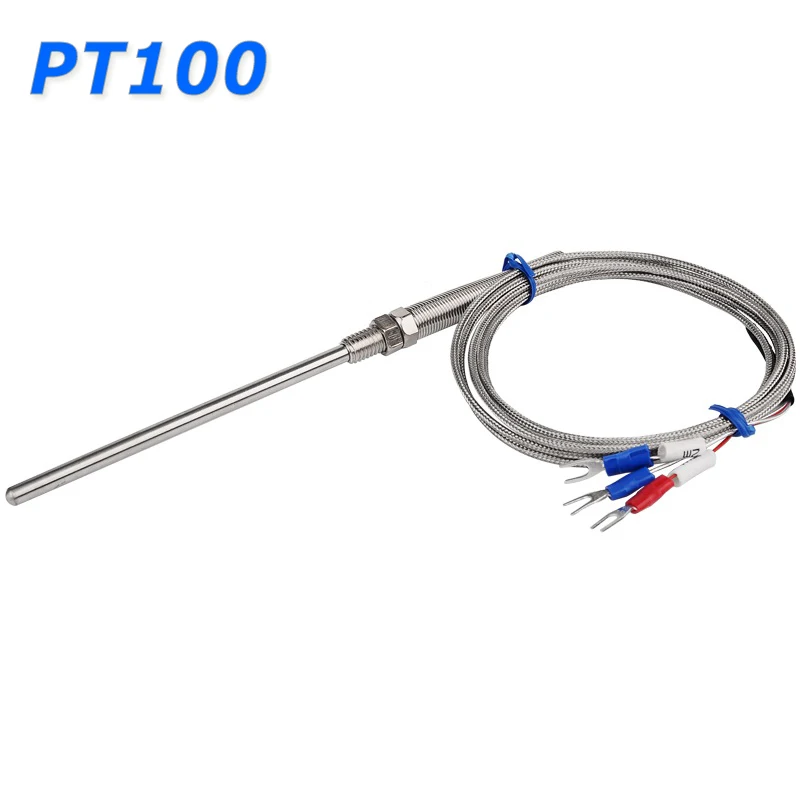 PT100 RTD Temperatursensor Temperaturfühler 3 Draht Widerstandsthermometer 400℃