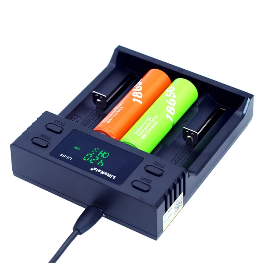 Зарядное устройство для аккумуляторов Liitokala Lii S4 LCD Зарядка 18650 3 7 V 18350 26650 NiMH