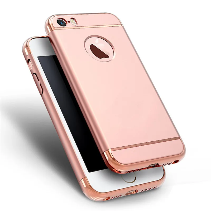 Роскошный Твердый комбинированный чехол 3 в 1 для Apple iphone 5 SE 360 полная защита