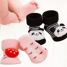 Новые модные носки для малышей с героями мультфильмов Нескользящие хлопковые носки для новорожденных носки для малышей тапочки с животными носки для мальчиков и девочек
