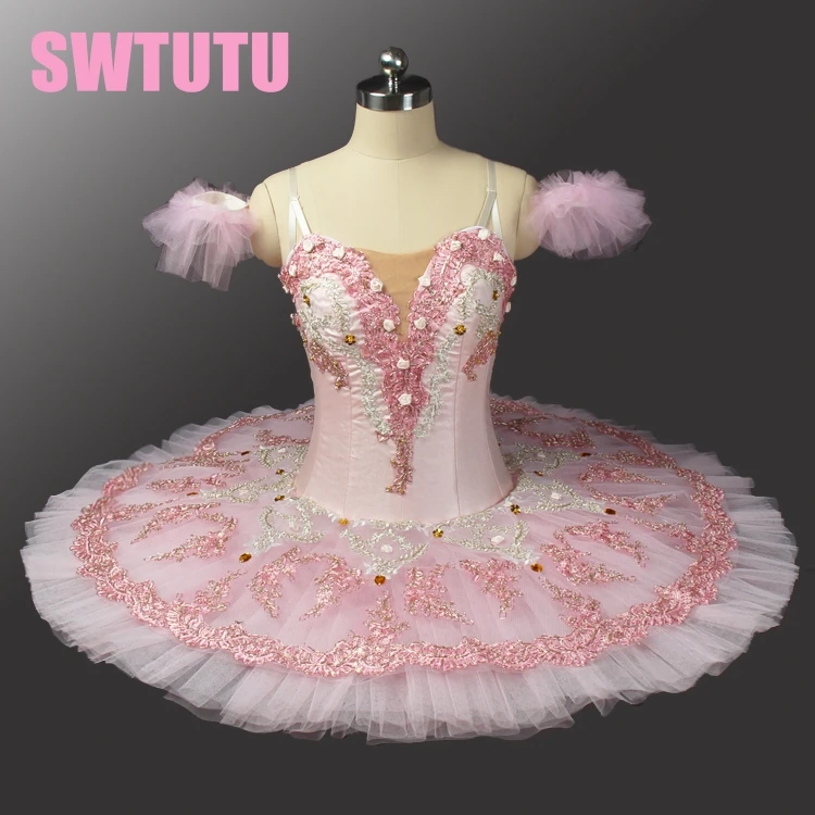 pink ballet tutu Sugar Plum Fairy Pancake Tutu Skirt performance adult ballerina costumes BT9055
