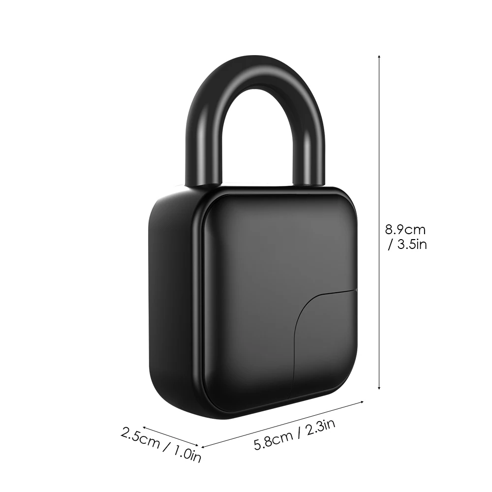 Умный замок отпечатков пальцев USB Перезаряжаемый без ключа 10 комплектов отпечатков пальцев IP65 Водонепроницаемый Противоугонный замок безопасности дверной замок