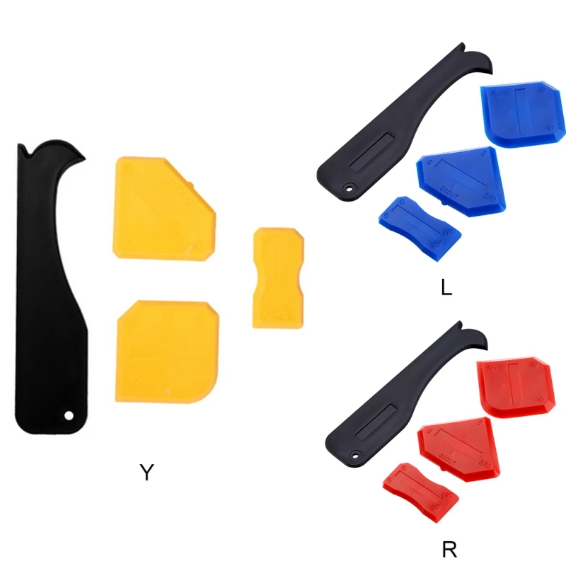 4 шт. герметик набор инструментов скребок и лопата Клей Стекло Ракель для домашнего улучшения строительные инструменты