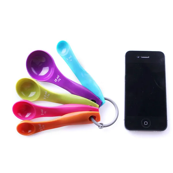 5 pcs Colorful Measuring Spoons Set Kitchen Tool Utensils Cream Cooking Baking