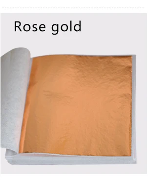 100 шт Тайваньская блестящая имитация золотого листа, позолоченный цвет, как 24k золото