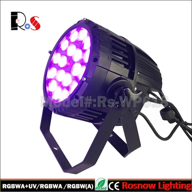 4 шт./лот 18x10 Вт RGBW / RGBWA + UV Pro светодиодный наружный Par can/светодиодный